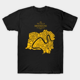 Illustrated Map of Brisbane T-Shirt